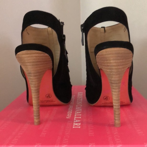 Kristin Cavallari x Chinese Laundry Lindy Kid Suede Black Heel Size 6.5 - Picture 5 of 11